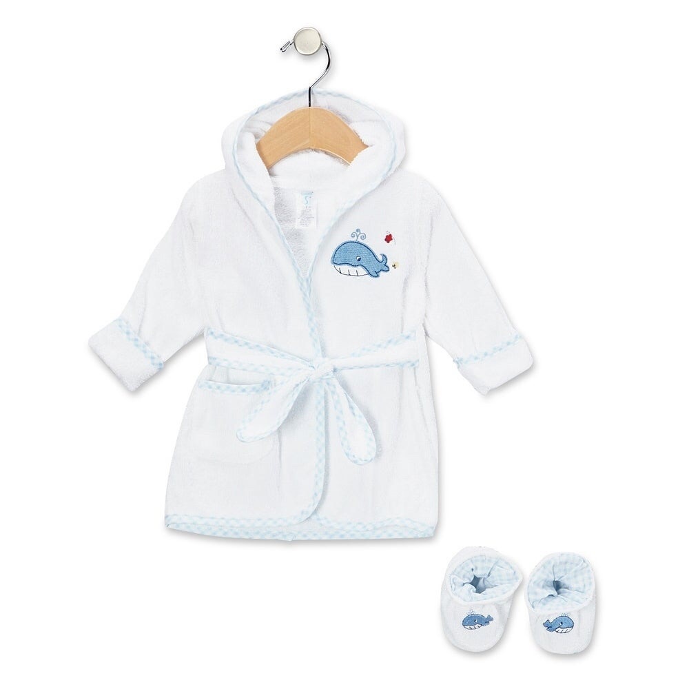 Spasilk Hooded Baby Robe with Booties
